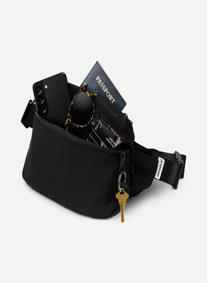 Nomadix Fanny Pack Eastern Beach - Lightweight, Water-Resistant Crossbody Bag for Hiking, Festivals, and Travel - Eco-Friendly Recycled Nylon with Key Clip, Dual Pockets, and Secure Storage - Image 4