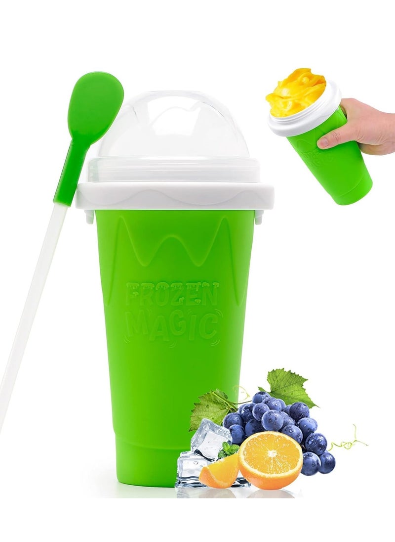 ELTRAZONE - Slushie Maker Cup, Magic Quick Frozen Smoothies Cup Cooling Cup Double Layer Squeeze Cup Slushy Maker, Homemade Ice Cream Maker DIY it for Children and Family - Image 1