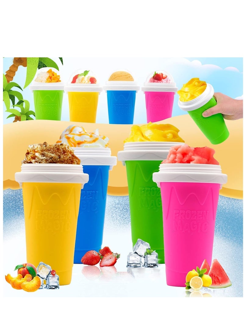 ELTRAZONE - Slushie Maker Cup, Magic Quick Frozen Smoothies Cup Cooling Cup Double Layer Squeeze Cup Slushy Maker, Homemade Ice Cream Maker DIY it for Children and Family - Image 1