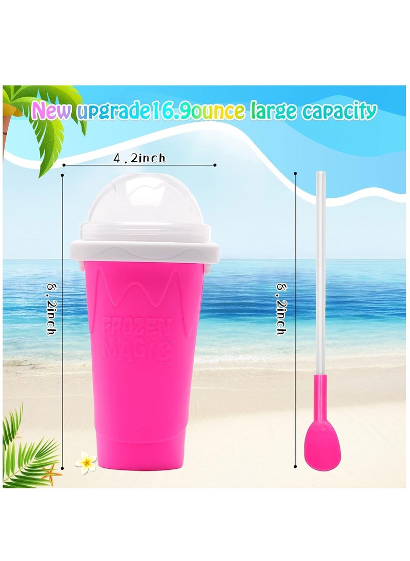 ELTRAZONE - Slushie Maker Cup, Magic Quick Frozen Smoothies Cup Cooling Cup Double Layer Squeeze Cup Slushy Maker, Homemade Ice Cream Maker DIY it for Children and Family - Image 1