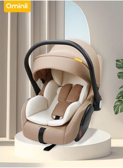 Ominii Baby Safety Car Seat, Baby Basket Car for Sleeping with a Portable Hand Basket Rocking Chair, with Full Body Support Cushion  - Image 1