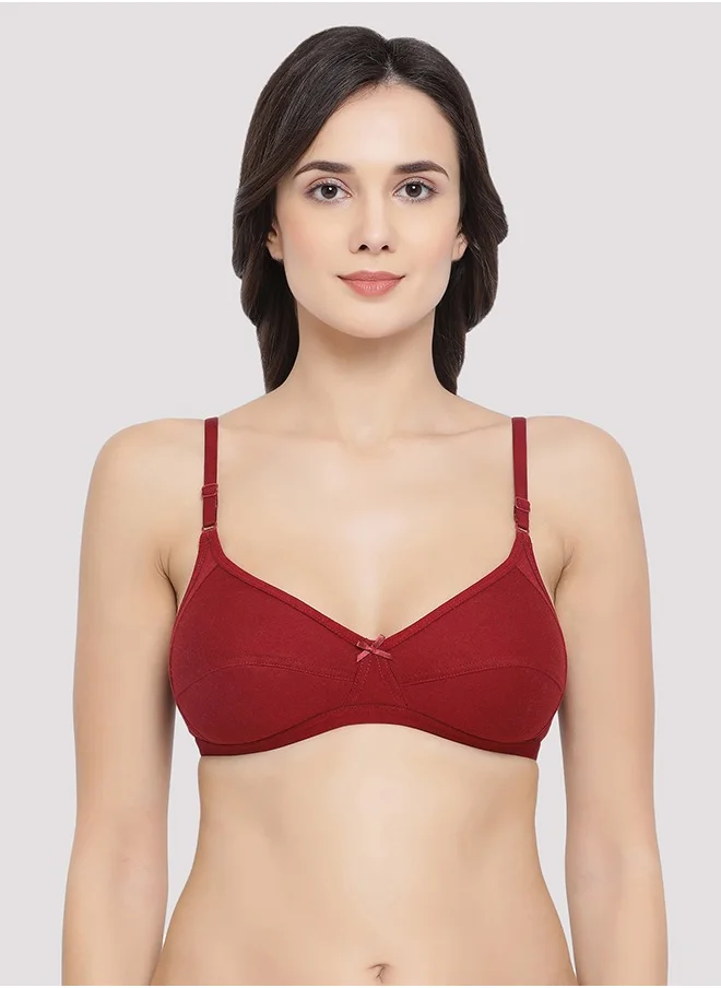 Clovia Clovia Pack of 2 Non-Padded Non-Wired Full Coverage Bra - Cotton Rich