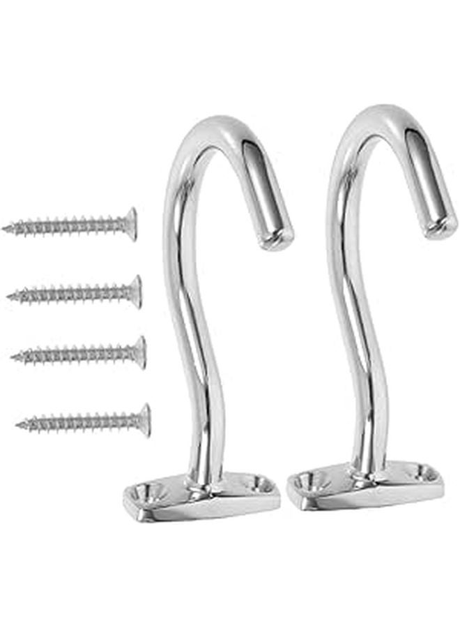 Black 2 Pack Billiard Table Rack Hooks Durable Snooker Cue Frame Storage Accessories - Image 1