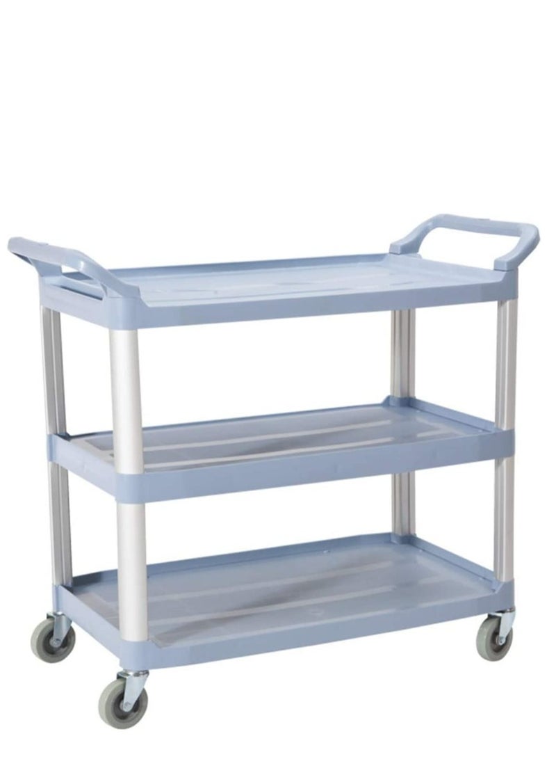 المفرج عربة تقديم طعام من 3 طبقات رمادي 86x42x96سم - Image 3