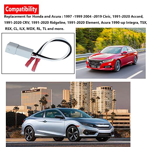 VKVXCLON 72-7800 Car Speaker Connector Speaker Wire Harness Replacement for Honda Civic Cr-v Ridgeline Accord Element Acura Integra TSX RSX CL ILX MDX RL TL 1990-up, Door Speaker Harness Adapter 4Pcs - Image 2