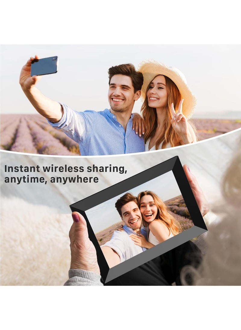 AL RAID - 10.1 Inch WiFi Digital Picture Frame 1280x800 HD IPS Touch Screen, Electronic Smart Photo Frame with 32GB Storage, Auto-Rotate, Instantly Share Photos/Videos via Uhale App from Anywhere - Image 1