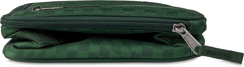 Pac-Kit Freezable Classic Lunch Box, Checker Wave Olive, Built with ECOFREEZE Technology, Collapsible, Reusable, Zip Closure With Zip Front Pocket and Buckle Handle, Designed for Fresh Lunch On the Go - Image 3