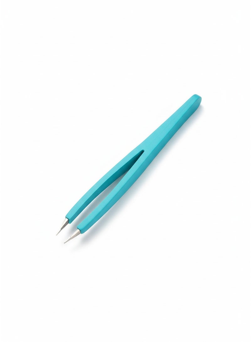 Stainless Steel Eyebrow & Body Tweezers with Silicone Protective Cover – Precision Hair Removal Tool for Eyebrows, Facial, and Body Hair - Image 5