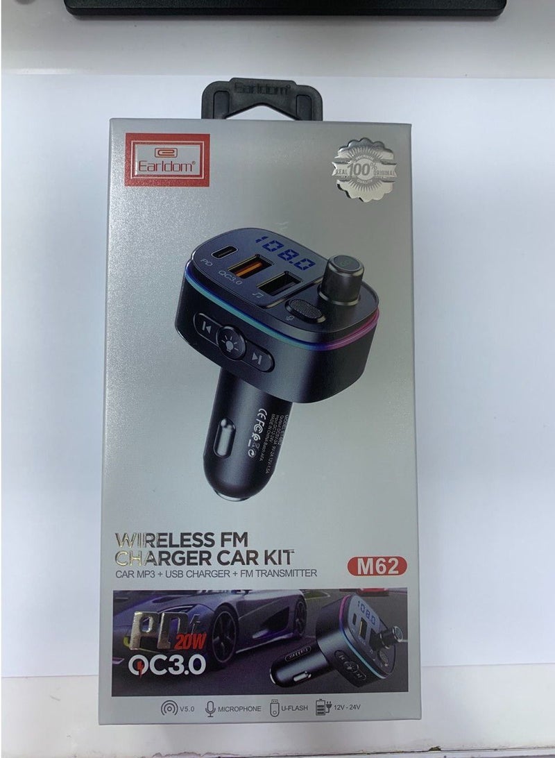Earldom Wireless Fm Charger Car Kit - Image 2