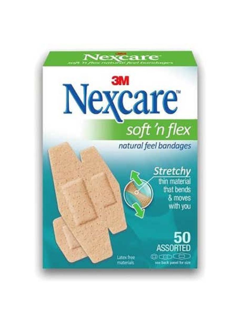 Nexcare Soft and Flex Bandages Diamond Shape 50 pcs
