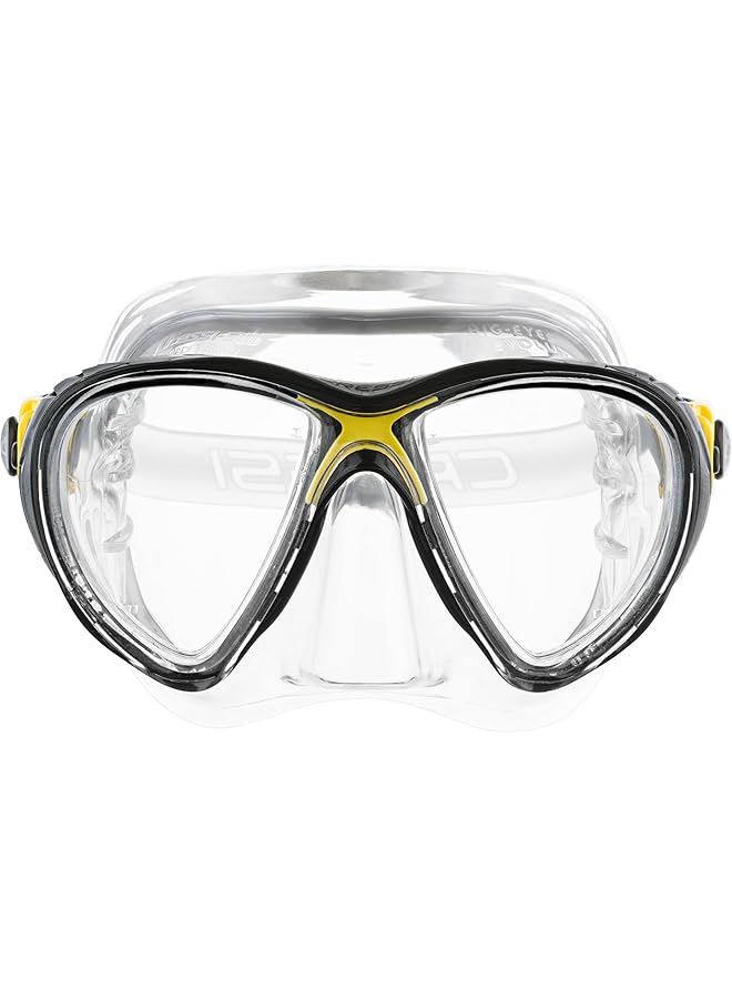 Cressi Adult High End Scuba Diving Mask Made in the Revolutionary Crystal Silicone Big Eyes Evolution Crystal: Made in Italy - Image 1