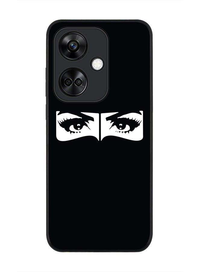 Rugged Black Edge case for OnePlus Nord CE3 Custom Slim fit Flexible Anti Drop Thin Phone Case Cover - Naqabi Eyes