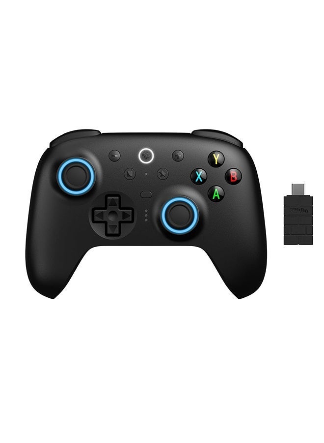 8Bitdo Ultimate 2 Wireless Controller for Windows PC, Apple, Steam & Android, Gaming Controller with TMR Joysticks, Hall/Tactile Triggers, Motion Control, RGB Fire Ring, 8Speed Wireless Tech，1000Hz Polling Rate, Black - Image 1