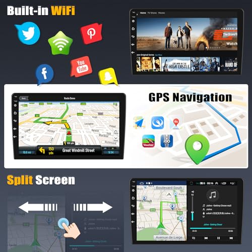 AMprime [2+64G] Android 15 Car Stereo for Chevrolet Chevy Malibu 2012-2015 with Wireless Carplay&Android Auto,9 Inch Touch Screen Car Radio with Mirror Link Bluetooth FM/RDS Radio WiFi GPS EQ SWC - Image 5