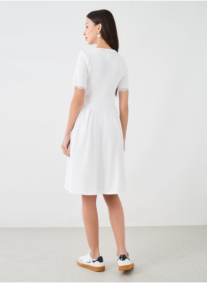 Take Two Gathered Waistline Dress  - Image 4