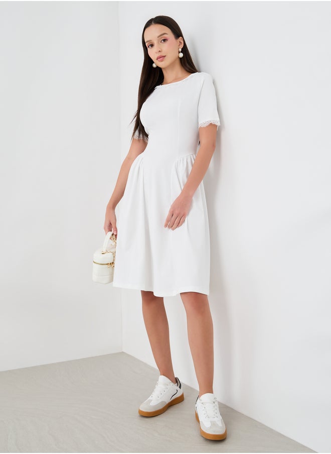 Take Two Gathered Waistline Dress  - Image 1