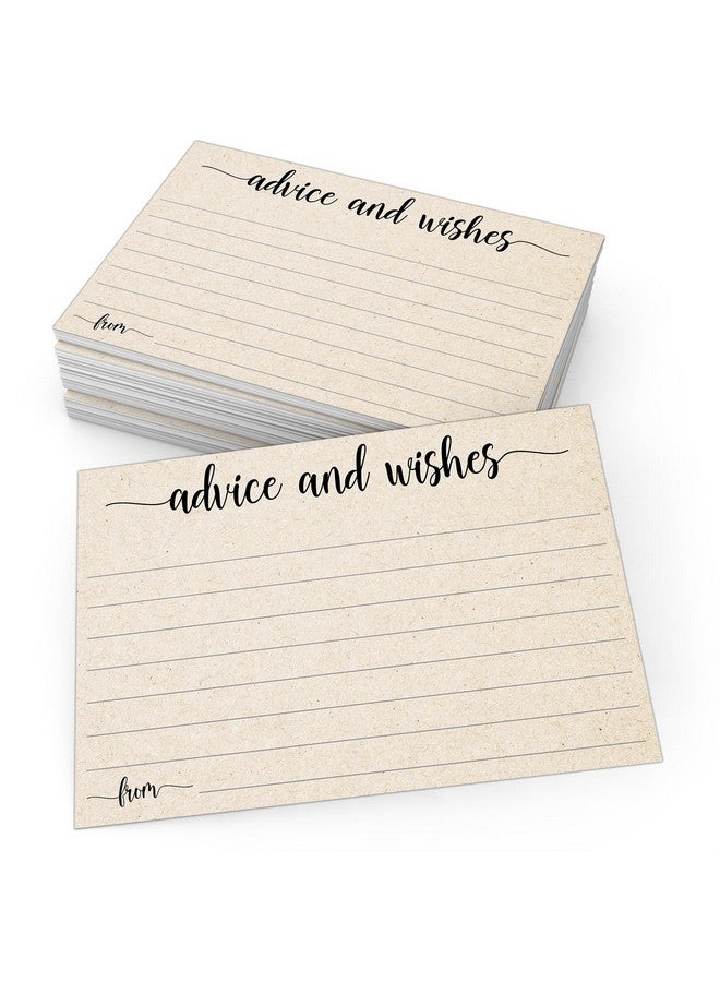 321 دن بطاقات النصائح والتمنيات المصنوعة في الولايات المتحدة الأمريكية، مقاس 4 × 6، كرافت تان، فارغة، تمنيات جيدة لحفلات الزفاف، السيد والسيدة، تقاعد استحمام الطفل، كلمات الحكمة، حزمة من 50 - Image 1