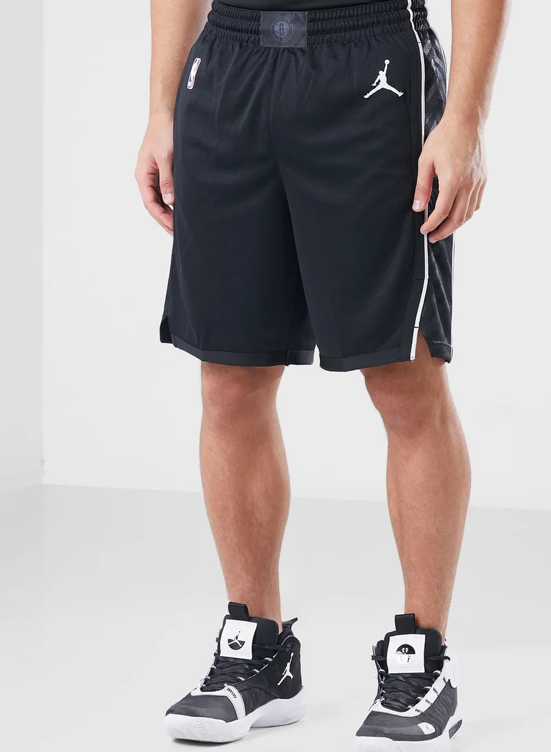 Jordan Brooklyn Nets Statement Swingman Shorts