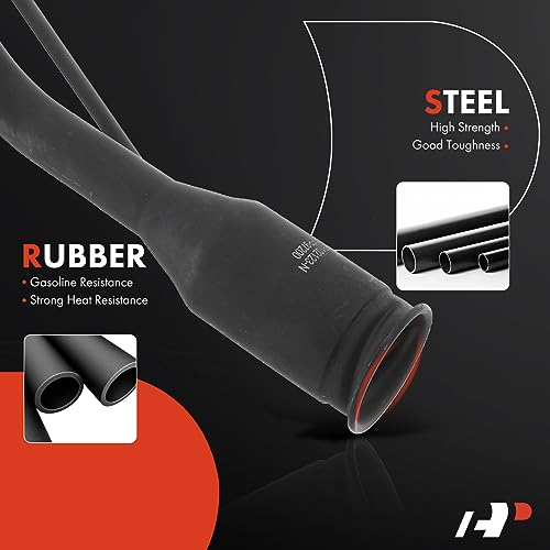 A-Premium Fuel Tank Filler Neck Pipe Hose Compatible with Jeep Wrangler 2007-2017, 3.6L 3.8L, Replace# 52059821AC, 52059821AE - Image 2