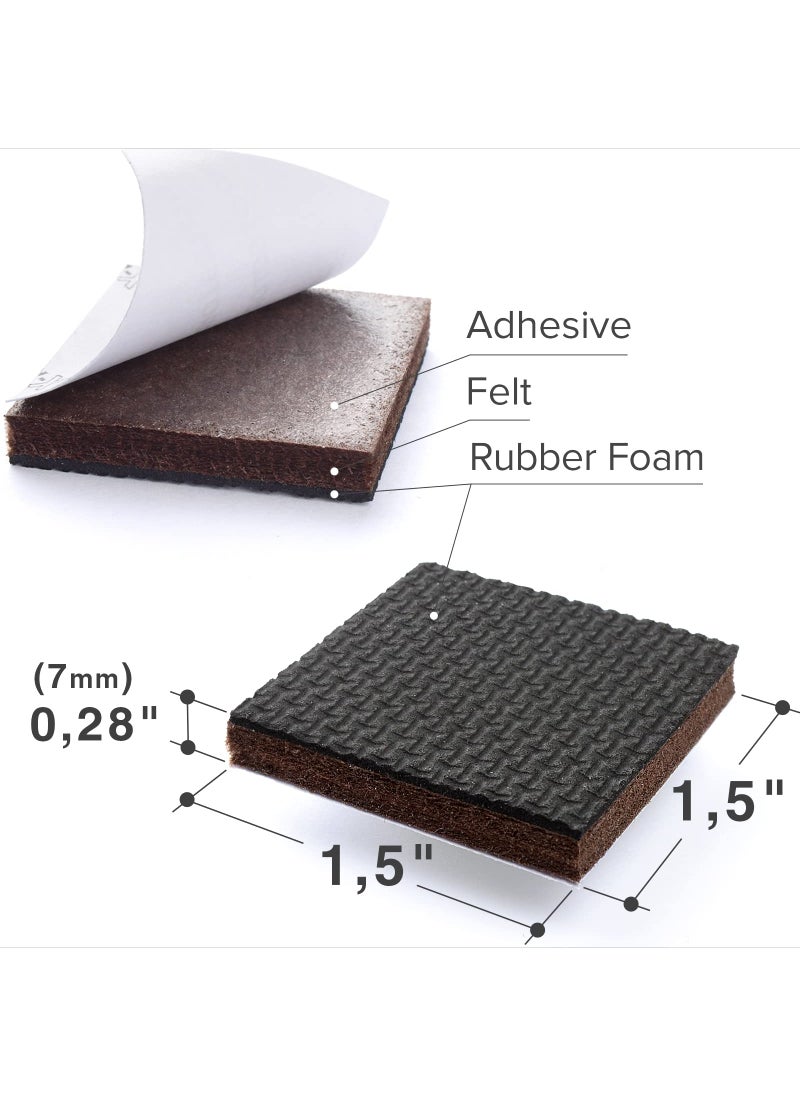 X-Protector X-PROTECTOR Non Slip Furniture Pads – 24 Premium Furniture Grippers 1 1/2"! Best SelfAdhesive Rubber Feet Furniture Feet – Ideal Non Skid Furniture Pad Floor Protectors – Keep Furniture in Place!  - Image 3