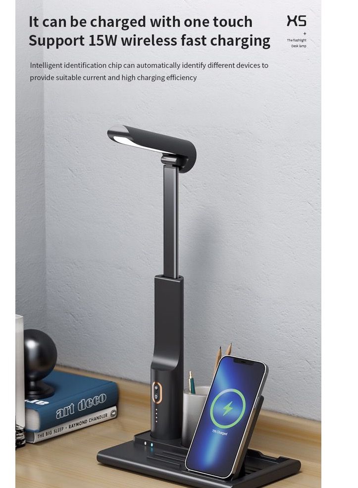 X5 Table Lamp with Wireless Charging - Image 1