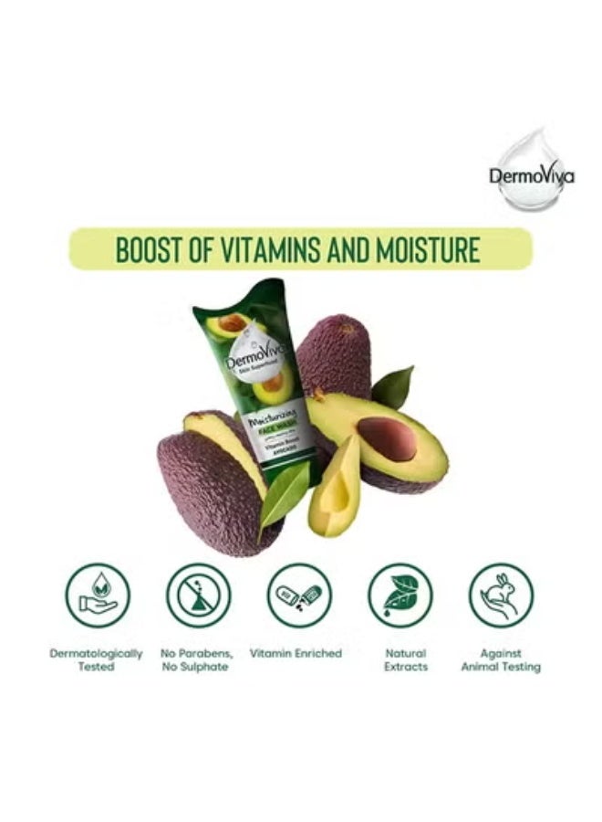 DermoViva Moisture Plus Face Wash Gel 150ml - Image 5