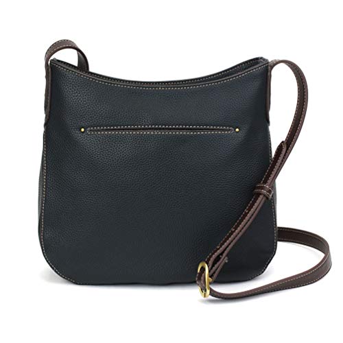CHALA Crescent Crossbody Women Shoulder Purse with Adjustable Strap - Paw Print - navy - Image 2