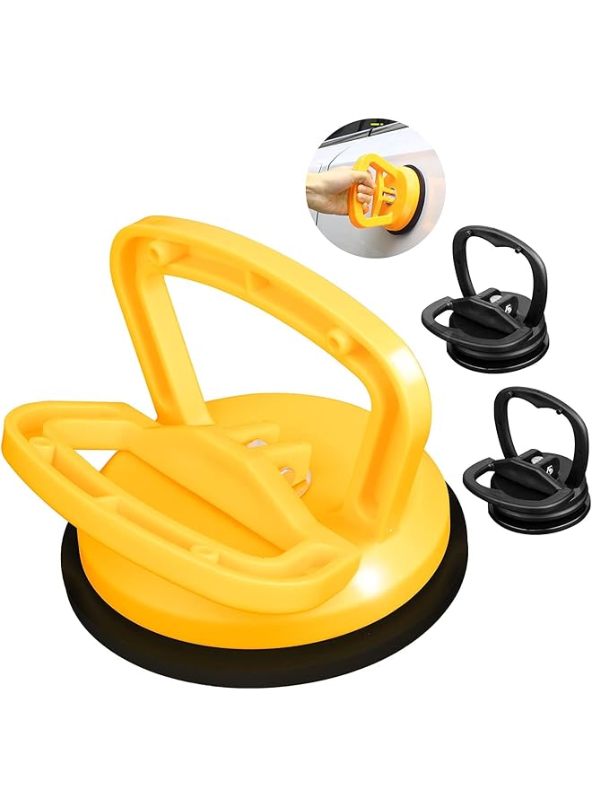 KASTWAVE Suction Cup Lifter For Car Dent Repair,Large Suction Cup Dent Puller, Powerful Glass Handle Lifter, Glass,Tiles, Mirror, Granite Lifting And Objects Moving(3 Pack) - Image 1