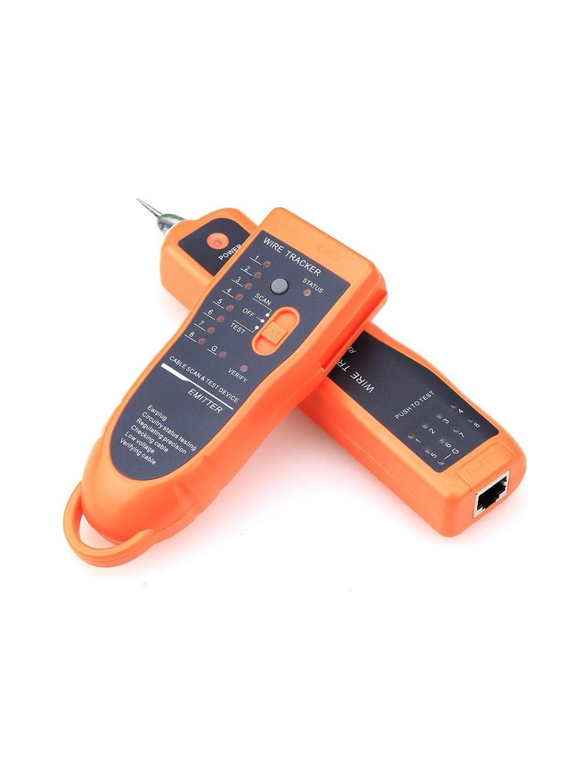 igeekwell Wire Tracker RJ45 RJ11 Finder for Telephone Network Wire Lan Cable for Line DC Detecting/Anode/Cathode Determination Diagnose Tone Networking Tool with Crystal Head - Image 4