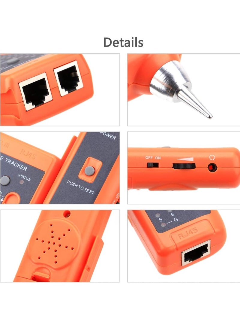 igeekwell Wire Tracker RJ45 RJ11 Finder for Telephone Network Wire Lan Cable for Line DC Detecting/Anode/Cathode Determination Diagnose Tone Networking Tool with Crystal Head - Image 5