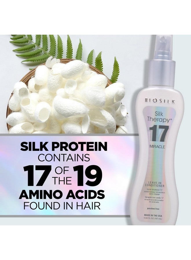 بيوسيلك بلسم سيلك ثيرابي ميراكل 17، يُترك على الشعر، يُعيد بناء الشعر الجاف والتالف، خالي من الكبريتات والبارابين والقسوة، 5.64 أونصة - Image 5