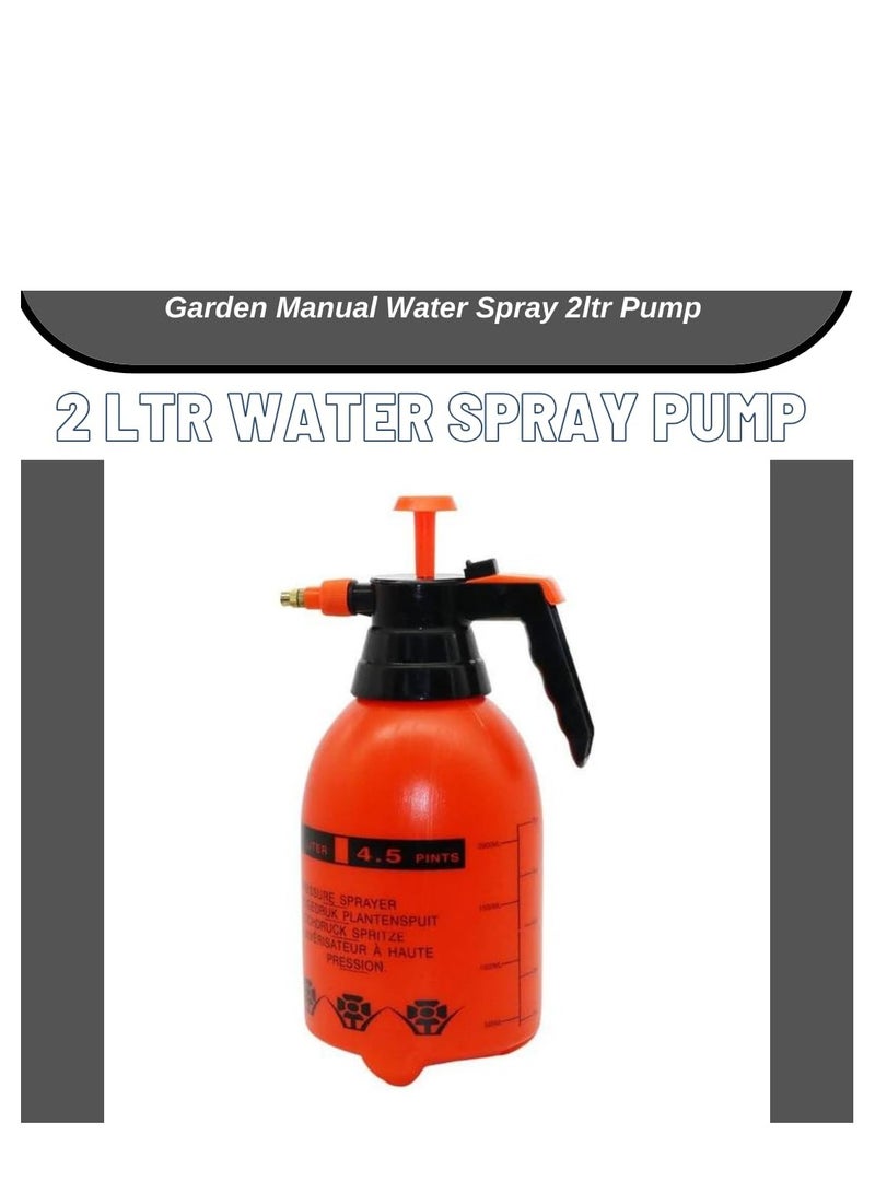 رشاش مياه حديقة زون، رشاش يدوي بمضخة ضغط (2 لتر)، صمام أمان، فوهة قابلة للتعديل للمنزل، الحديقة، السيارة، للاستخدام الداخلي والخارجي - Image 2