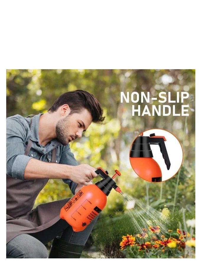 رشاش مياه حديقة زون، رشاش يدوي بمضخة ضغط (2 لتر)، صمام أمان، فوهة قابلة للتعديل للمنزل، الحديقة، السيارة، للاستخدام الداخلي والخارجي - Image 3