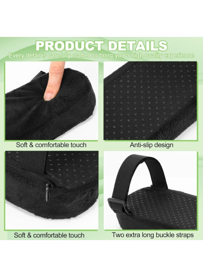 Relex 8PCS Extra Thick Chair Armrest Cushions, Ergonomic Elbow Pillow  with Memory Foam armrest Pads, Armrest Pads Pressure Relief for Office Chair Gaming Chair Armrest (Black) - Image 3