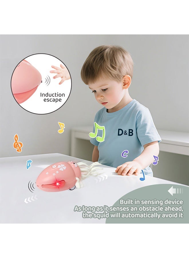 هاهاهاي لعبة الأخطبوط الراقص السحري الكهربائي، مستكشف الأذرع الذكي، الأخطبوط التفاعلي المرح المتحرك، ألعاب راقصة زاحفة مزودة بمستشعر تلقائي للعقبات، روبوت متحرك بثمانية أرجل مع موسيقى (وردي) - Image 3