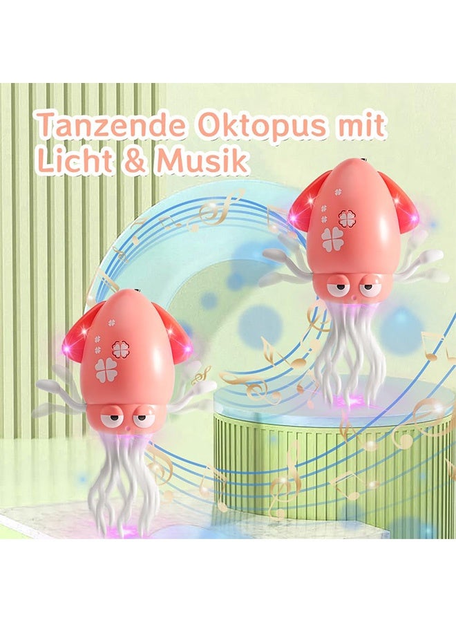 هاهاهاي لعبة الأخطبوط الراقص السحري الكهربائي، مستكشف الأذرع الذكي، الأخطبوط التفاعلي المرح المتحرك، ألعاب راقصة زاحفة مزودة بمستشعر تلقائي للعقبات، روبوت متحرك بثمانية أرجل مع موسيقى (وردي) - Image 2