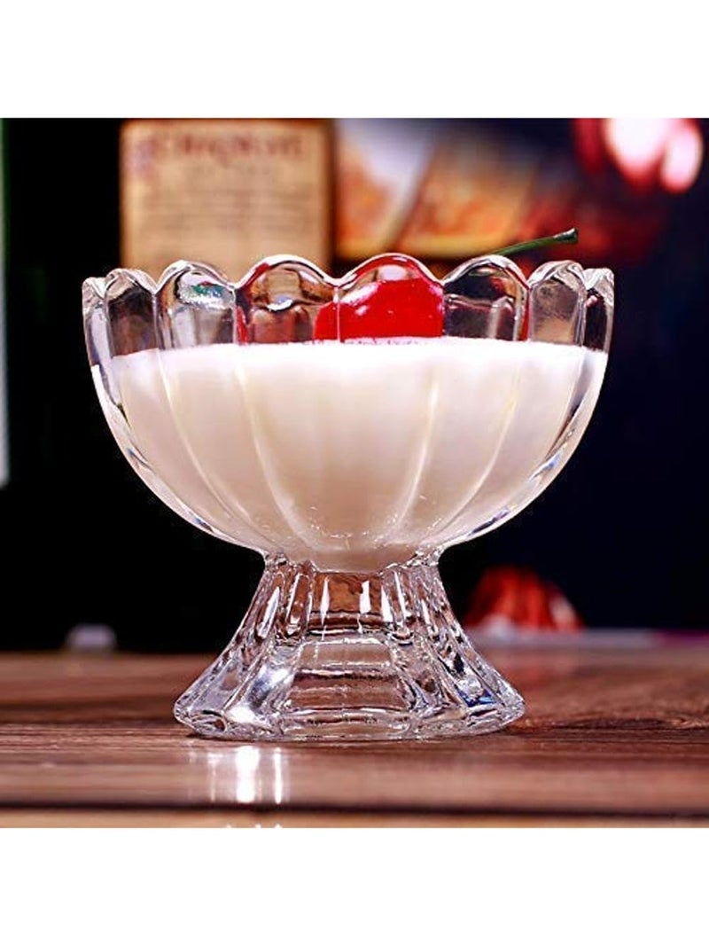 AFAST Stylish Ice Cream Bowl for Ice Cream, Dessert and Pudding, Clear, 100 Ml, 9.5 X 9.5 X 8, Pack of 18 - Image 2