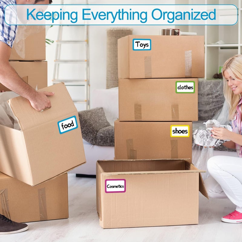 Methdic 5 Colors Name Tags Stickers 400 Labels for Office, Meeting, School, Teachers and Mailing - Image 3