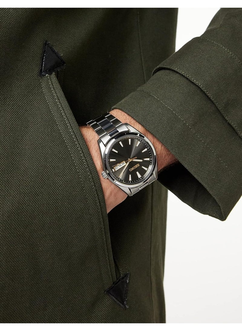 Seiko Classic Watch SUR343P1, 40.2 mm Dark Gray Dial, Stainless Steel Bracelet, 100M WR - Image 2