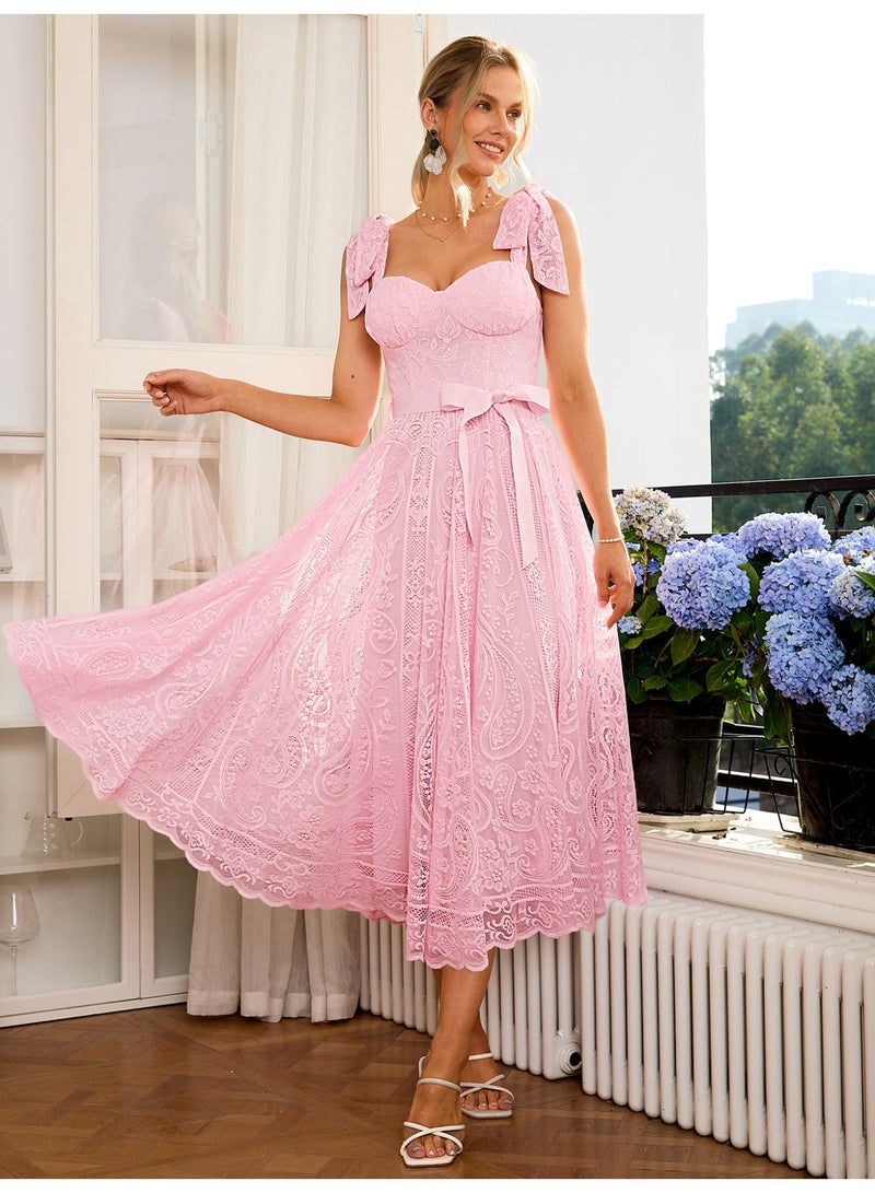 SIMPLEE Women's Summer Elegant DressLight & Comfortable Lightweight Cotton Blend Perfect for Outings  - Image 1