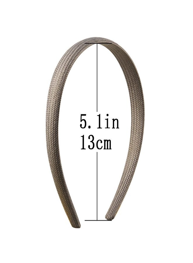 minihope Women's Classics Shoestring Fabric Headband for All Hair Types Beautiful Design for Instant Style Hair Accessories for Women, Men, Boys, and Girls 5 Count (Pack of 1) Medium Size - Image 4