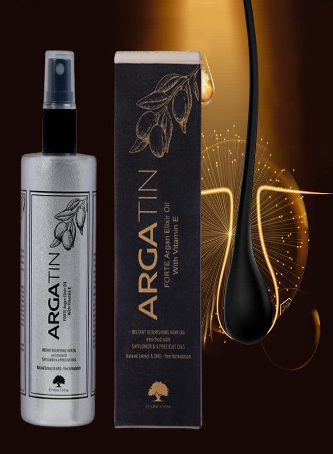 Argatin Forte Argan Elixir Oil with Vitamin E |For Hair Nourishment of Hair|Reduces Hair Fall |For Dry Damaged and Frizzy Hair 100ml - Image 2