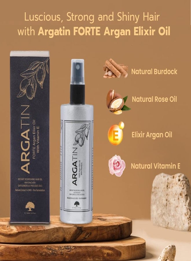 Argatin Forte Argan Elixir Oil with Vitamin E |For Hair Nourishment of Hair|Reduces Hair Fall |For Dry Damaged and Frizzy Hair 100ml - Image 3