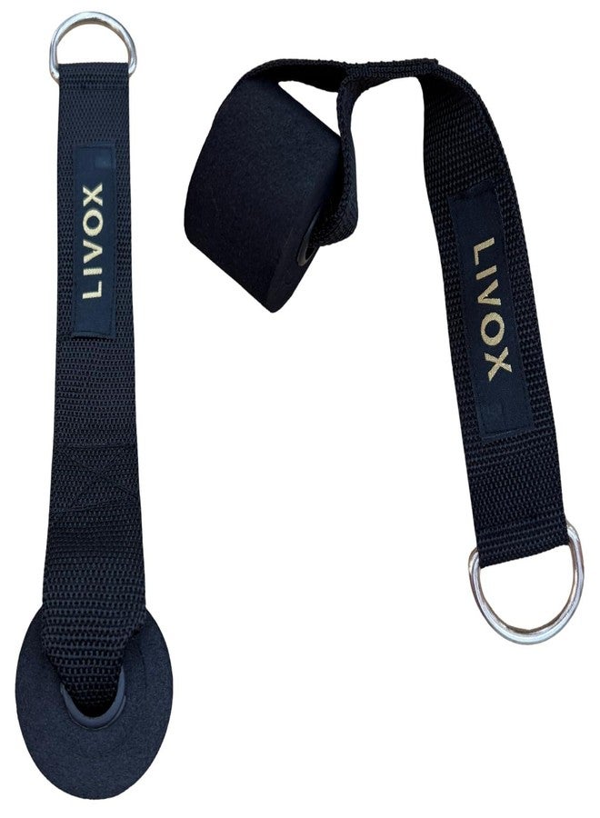LIVOX مثبت باب شديد التحمل من ليفوكس لأحزمة المقاومة، طقم معدات تمارين اللياقة البدنية المنزلية (أسود) - Image 1