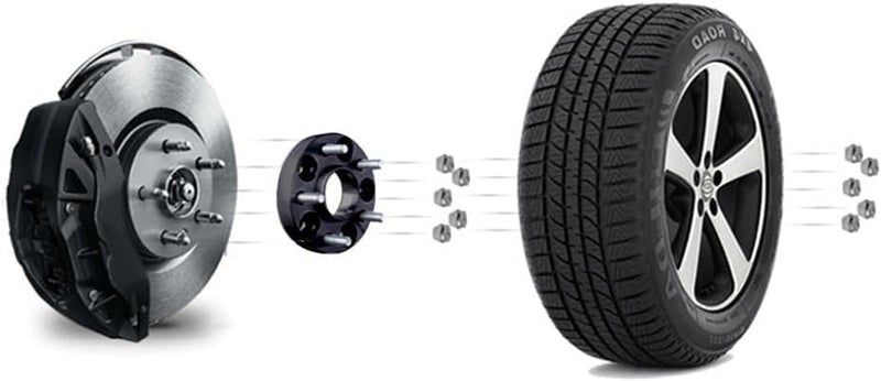 DEMULAX 2pcs Car Wheel Spacer Adapter Set - Image 5