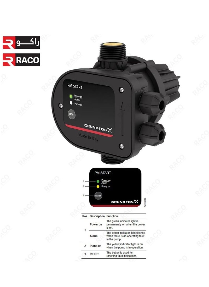 Grundfos RACO Grundfos PM START Electronic Pressure Control Kit Automatic Start/Stop Pressure Manager Made in Italy  - Image 2
