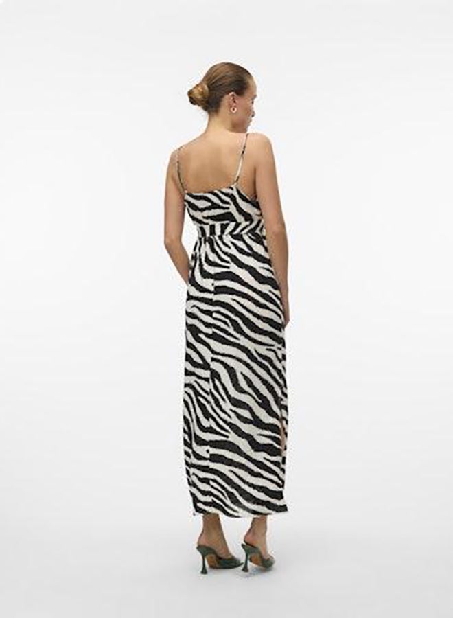 VERO MODA Vmeasy Joy Slit Maxi V-Neck Dress Wv Ga  - Image 3
