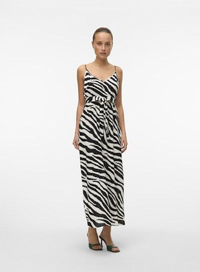 VERO MODA Vmeasy Joy Slit Maxi V-Neck Dress Wv Ga  - Image 1