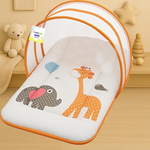 Toddylon Baby Bed New Born Bedding Set | Mattress | Mosquito Net | Insect Protector | Baby Beds | Infants | Carry Bag | Essentials (0-6 Months) - Image 4