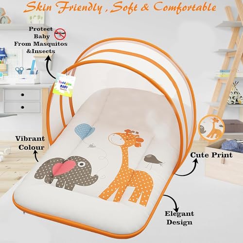 Toddylon Baby Bed New Born Bedding Set | Mattress | Mosquito Net | Insect Protector | Baby Beds | Infants | Carry Bag | Essentials (0-6 Months) - Image 3